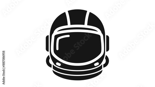 Astronaut Helmet Icon - Space Exploration and Sci-Fi Symbol