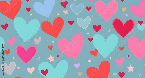 heart, hearts, love, seamlesspattern, vector, background, repeat, repeating, tileable, tiled, valentine, romantic, romance, wedding, anniversary, passion, affection, cute, sweet, decorative, design, g