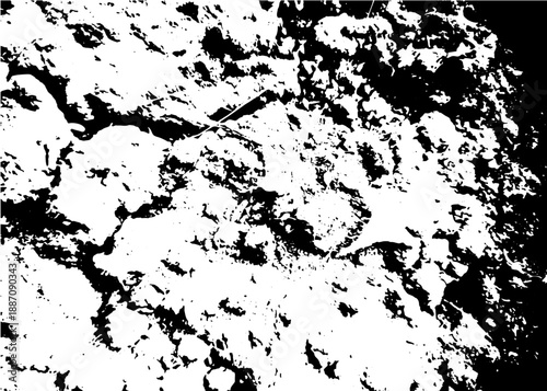 Wallpaper Mural Abstract black heavy grunge rock texture on transparent background, distressed rough stone overlay for graphic design and vintage effects Torontodigital.ca