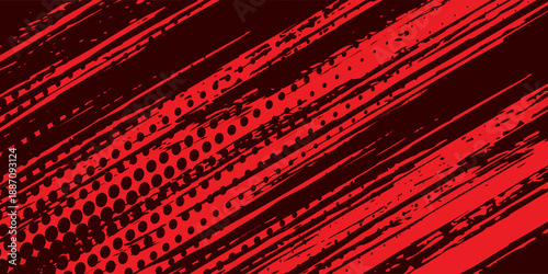 black red dragon decal brush fire volcano lava sakura Asia Japan anime style illustration sporty background. modern