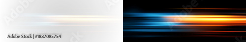 Fotografie Light motion effect for banners