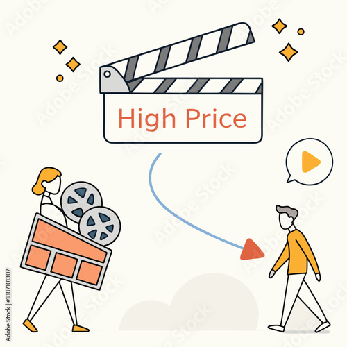 Price Cut Animation Video with Slicing Transition Effect