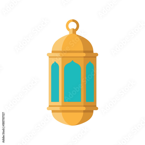 Traditional arabic lantern illustration Vector