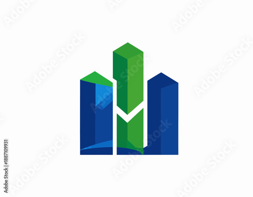Free Download Abstract Modern Architectural Design With Geometric Shapes Symbolizing Development - GFXLoad