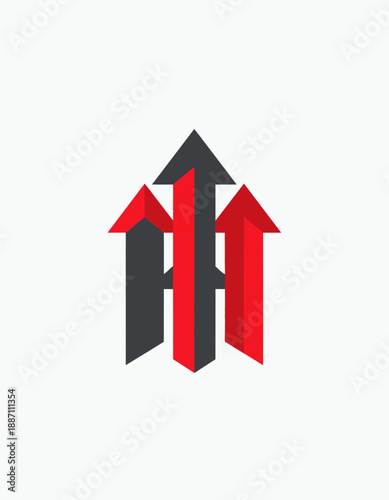 Free Download Abstract Upward Arrows Depicting Growth and Direction in Modern Style - GFXLoad