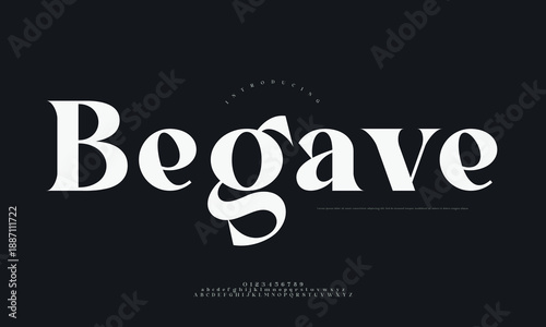 Typography font Minimalist illustration of a hot air balloon floating in a pastel sky with clouds