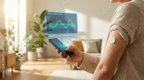 Remote Diabetes Management Using Smartphone App and CGM Sensor to Track Blood Glucose Levels