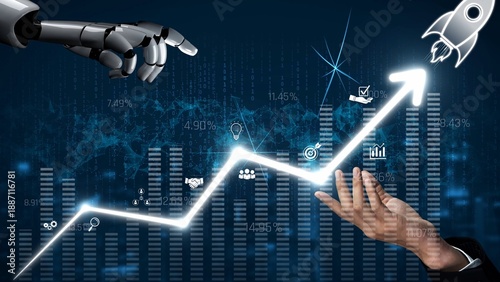 Canvas Print AI enhances business growth strategy by analyzing growth, success, and business