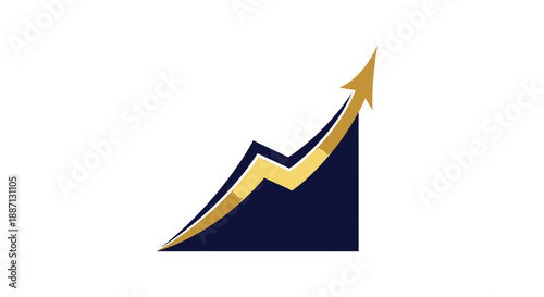 Ascending Arrow Symbolizing Growth, Progress, And Success In Financial Contexts