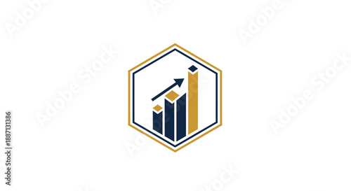 Ascending Financial Diagram Shows Growth And Profitable Business Performance Statistics