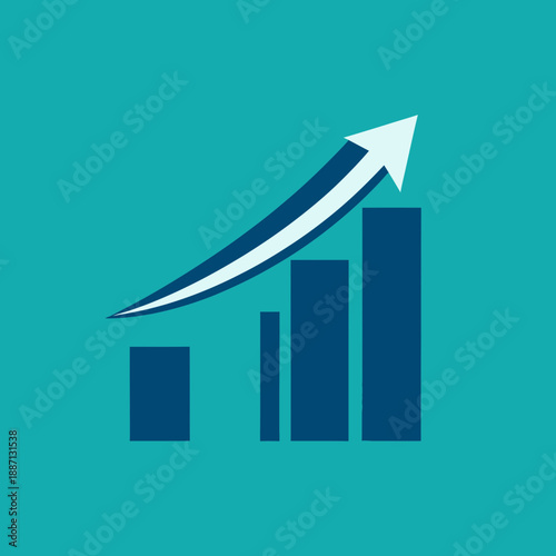 Ascending Heights Visual Representation of Growth and Success in Business Market