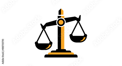 Balance of Law Justice and Fairness: Emblematic Icon Depicting Legal Equilibrium
