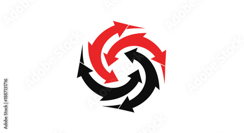 Free Download Circular Arrows in Motion Representing Synergy, Rotation, And Constant Transformation - GFXLoad