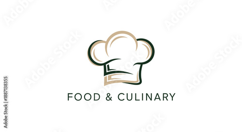 Creative Culinary Logo Concept Illustrating Food Services and Professional Cooking Expertise