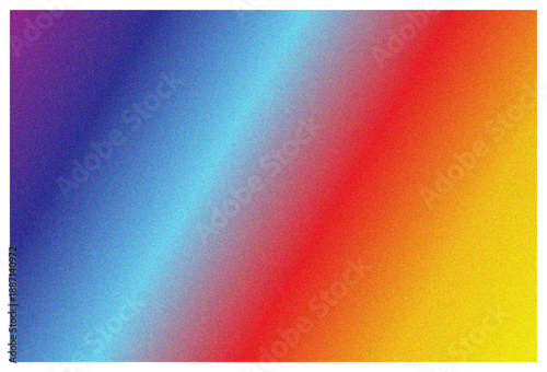 Vibrant rainbow gradient texture with strong digital noise background effect