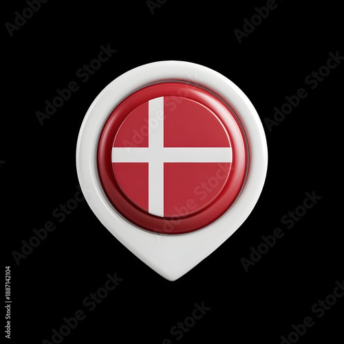Geolocation sign. Denmark, flag, image in national colors on a neutral transparent background. Popular illustration, object, symbol. Free Download Geolocation sign. Denmark, flag, image in national colors on a neutral transparent background. Popular illustration, object, symbol. - GFXLoad
