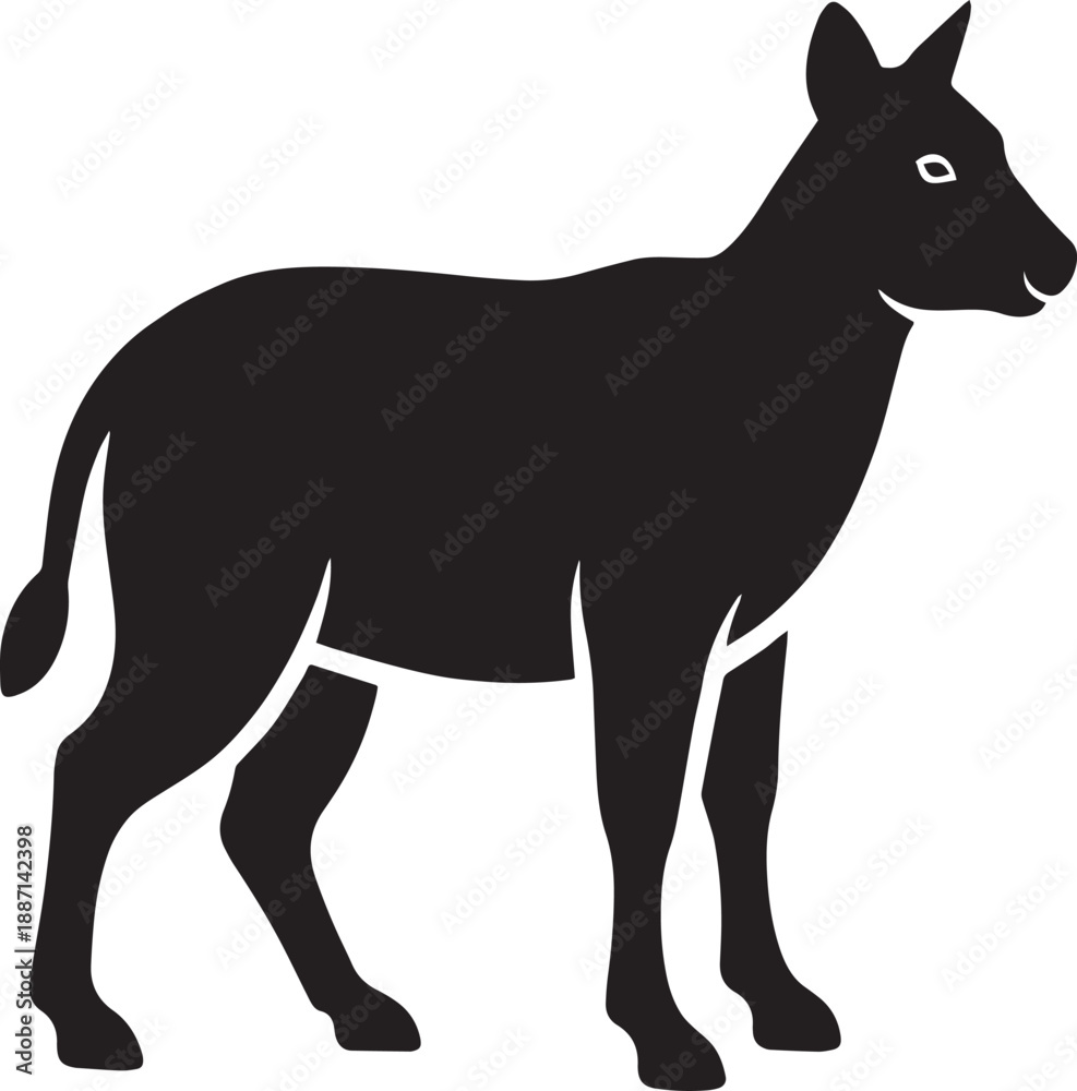 Fototapeta premium silhouette of a deer