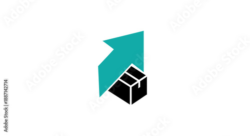 Delivery Ascendance Representation Icon Logistics And E-commerce Concept Illustration