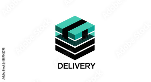 Delivery Icon Depicting Package Representation Design for Logistics Services and Shipping Solutions