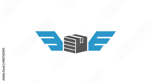 Delivery Service Icon Illustrating Express Shipping and Worldwide Logistics