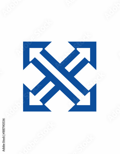 Directional Movement Represents Global Connections And Expansion Strategy