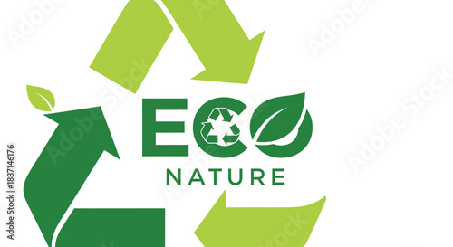 Eco-Friendly Design: Illustrative Composition of Sustainability, Nature, And Recycling Themes