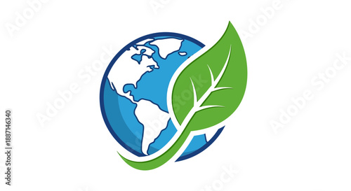 Eco-Friendly Earth: Symbolizing Environmental Conservation and Global Sustainability