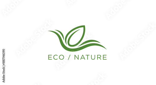 Eco-Friendly Emblem Reflects Nature's Harmony, Symbolizing Sustainability And Growth