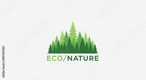 Eco Friendly Nature Symbol Representing Environmental Protection and Sustainability Effort