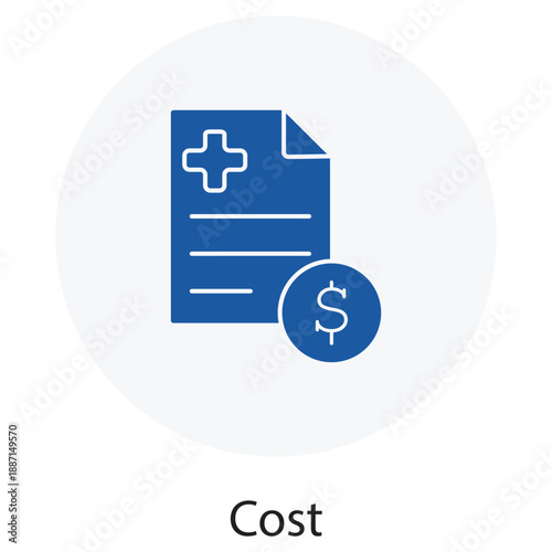 Healthcare Cost icon, Smart Medical Expense Management, Affordable Treatment Solutions, Healthcare Budget Planning, Cost-Effective Care Options, vector