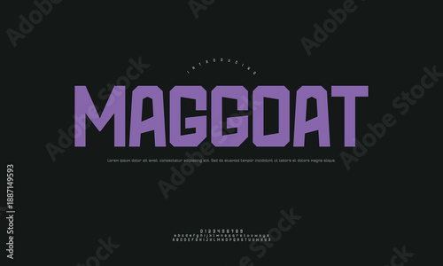 Quirky Maggoat Unique Display Font Vector Illustration with Playful Creative Typography for Distinctive Branding