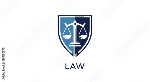 Elegant Abstract Law Symbol Depicting Justice And Ethical Professionalism Of Legal Firm