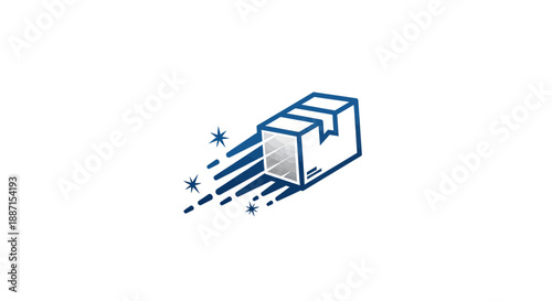 Express Shipping Delivery Logo Depicting Speed and Efficiency for Logistics Business