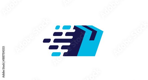 Express Shipping Delivery Logo Representing Rapid Movement and Swift Transportation Services