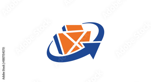 Email Transfer Logo Illustrating Process and Delivery in Modern Digital Business Context