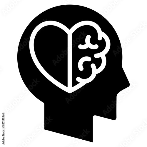 Mental Health  Icon Element For Design