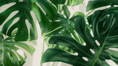 Close-up shot of a green leafed plant, perfect for using as a background or highlighting the beauty of nature