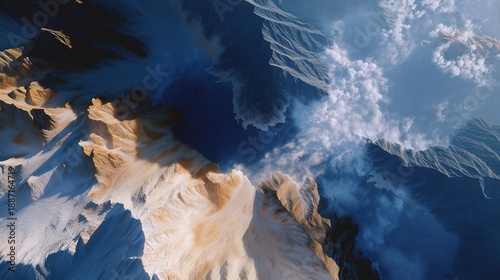 A striking aerial perspective of crater formation captures the vastness of geomorphological features, demonstrating how these natural wonders inform scientific research and environmental studies.