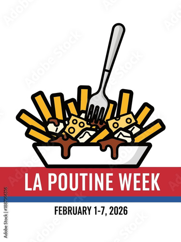 La Poutine Week promotion banner with poutine illustration