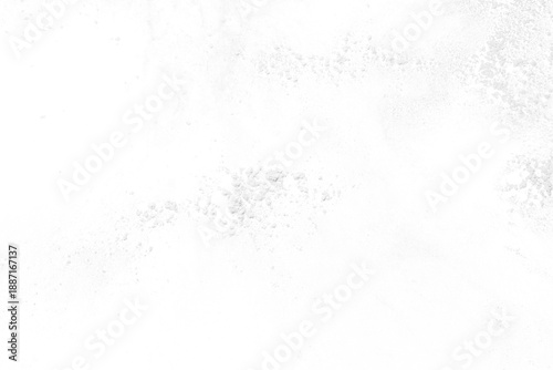 Cuadro en lienzo White powder and dust on transparent background - Flatlay closeup shot and copy