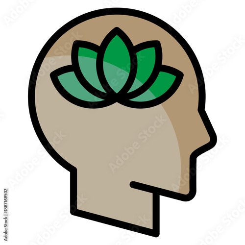 Stress Relief  Icon Element For Design