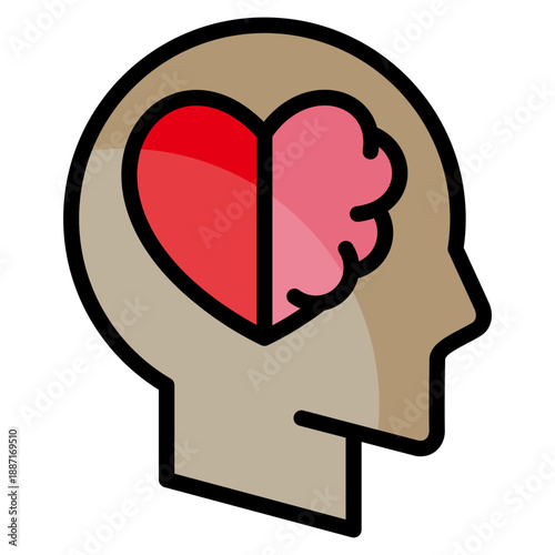 Mental Health  Icon Element For Design