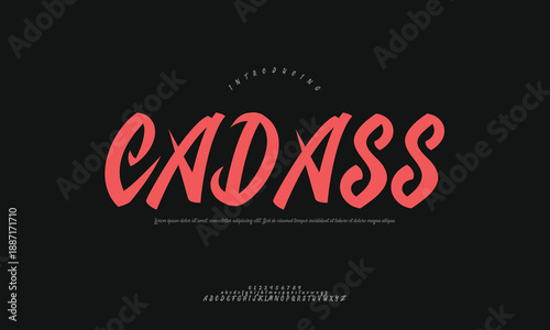 Cadass Modern Sans-Serif Font Typography, Clean and Minimalist Lettering for Digital Interfaces, Websites, and App Design