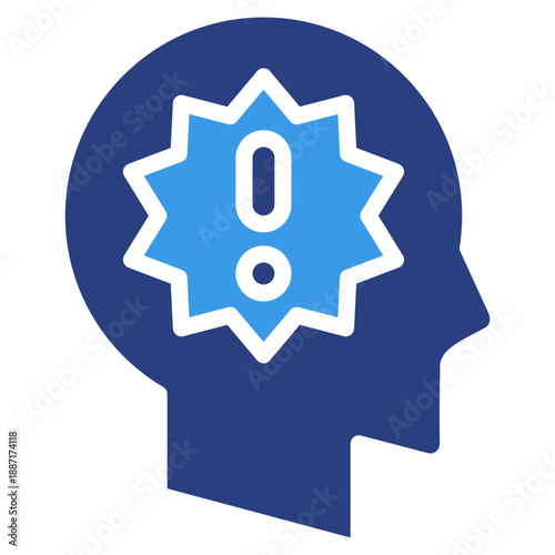 Panic Attacks  Icon Element For Design