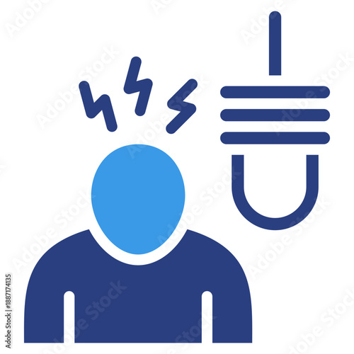 Suicidal  Icon Element For Design