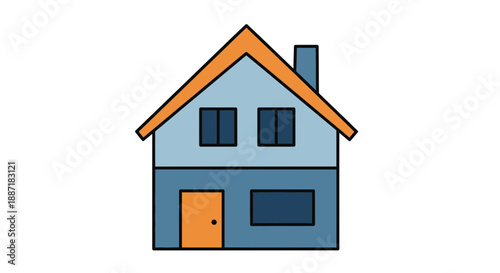 Simple Cartoon House Icon
