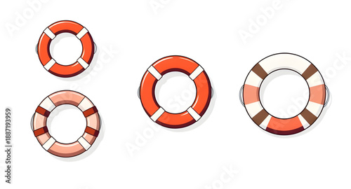 lifebuoy, lifering, lifesaver, rescue, safety, emergency, help, flotation, buoy, ring, ocean, sea, water, marine, nautical, beach, swimming, lifeguard, survival, protection, icon, vector, illustration
