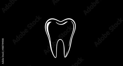 tooth, dental, dentistry, dentist, oral, hygiene, health, healthcare, medical, clinic, care, clean, smile, enamel, molar, premolar, incisor, cavity, prevention, treatment, outline, lineart, line, stro