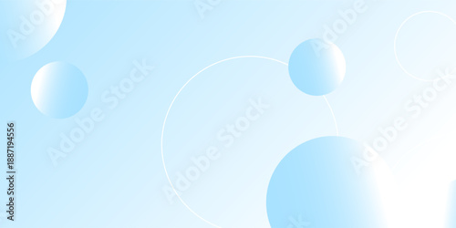 Abstract geometric background gradient soft light blue bokeh for Graphic Business background. modern vector.