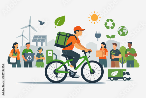 Eco-friendly transportation and sustainable community initiatives
